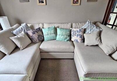 Free ad: M&S Corner Sofa-Curved Corner Sofa in Birmingham. M&S Corner Sofa-Curved Corner Sofa in Birmingham