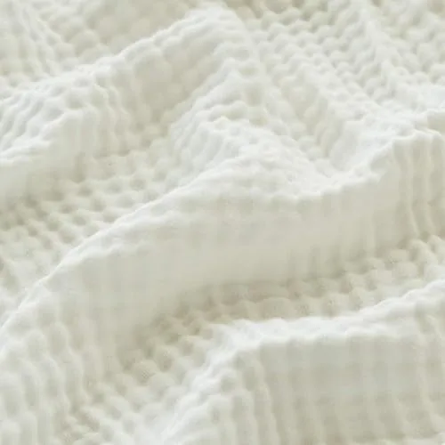 Mullig muslinlapp, 100% cotton muslinlapp för vuxna, sommarduvetläpp för sofan, luftig gaslapp för alla sjoner