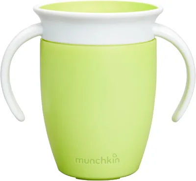 Munchkin Kubek Miracle 360, kubek do ćwiczeń dla niemowląt, bez BPA, z uchwytami, niekapek, można myć w zmywarce, szczelny – Best Deal