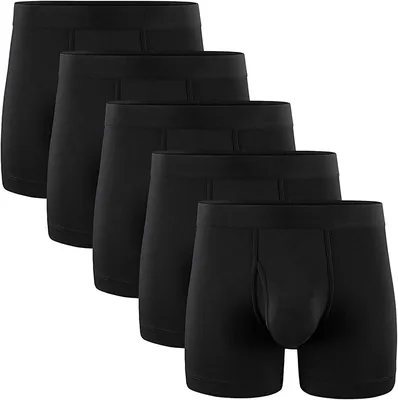 Natural Feelings Mens Boxer Shorts Soft Cotton 4-Pack Breathable Underwear