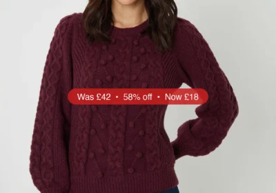Free ad: Next Another Sunday Red Bobble Cable Knit Crew Neck Jumper - 58% Off in Ireland. Next Another Sunday Red Bobble Cable Knit Crew Neck Jumper - 58% Off in Ireland