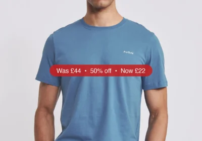 Next Aubin Blue Appledore Crew Neck T-Shirt - 50% Off in Ireland