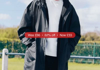Next Black Borg Lined Shower Resistant Changing Robe - 62% Off in Ireland