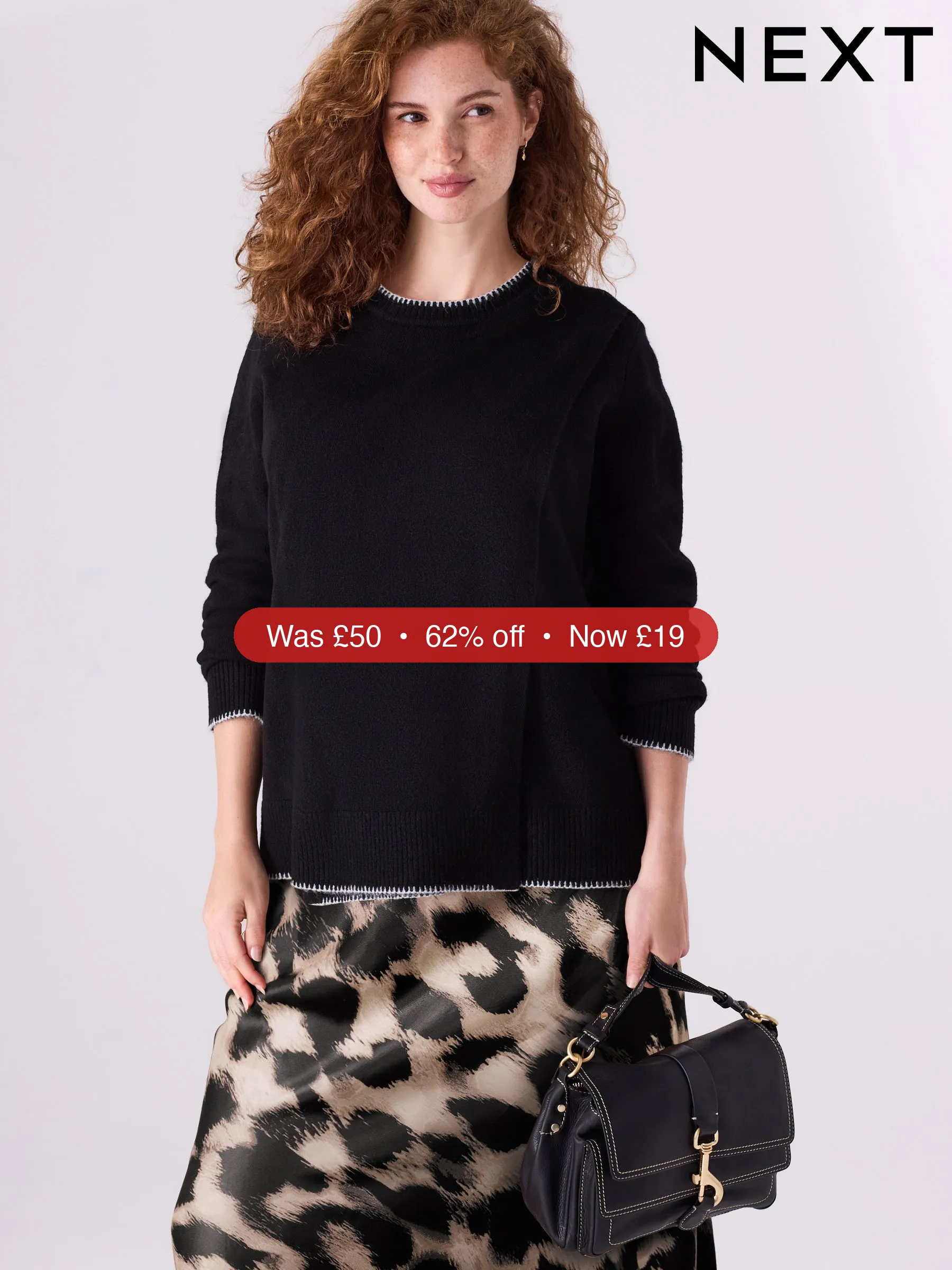 Next Black Maternity Knitted Nursing Jumper – 62% Off
