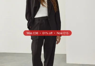 Next Black Tailored Tapered Trousers - 61% Off in Ireland