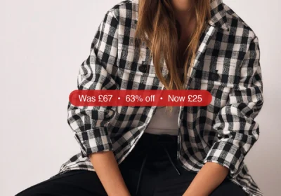 Next Black/White Boucle Shacket - 63% Off in Ireland