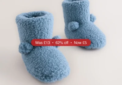 Next Blue Borg Cosy Bear Slipper Boots - 62% Off in Ireland