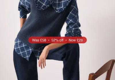 Free ad: Next Blue Check Frill Collar Shirt Layer Knitted Tank - 52% Off in Ireland. Next Blue Check Frill Collar Shirt Layer Knitted Tank - 52% Off in Ireland