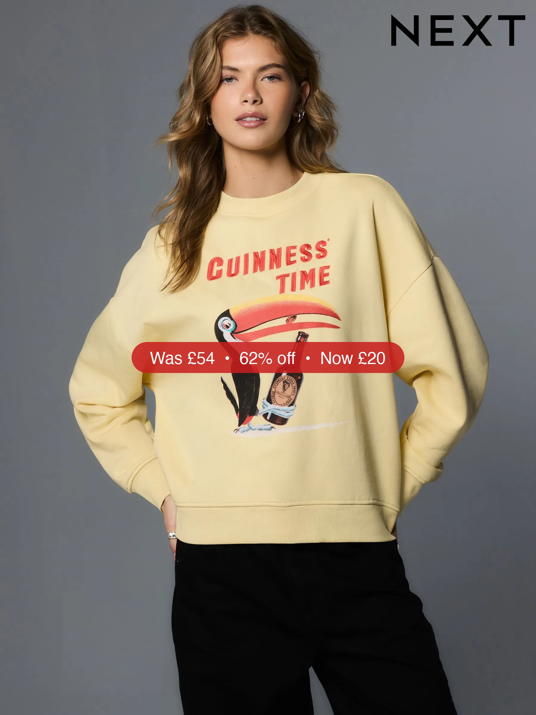 Next Buttermilk Guinness Toucan Sweat Top – 62% Off