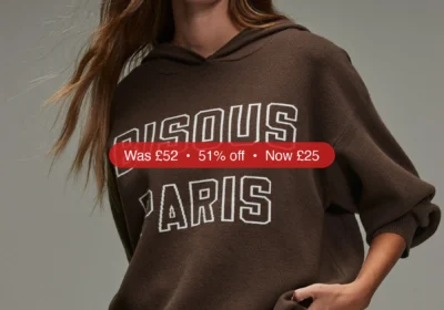 Next Chocolate Brown Compact Cosy Graphic Long Sleeve Hoodie - 51% Off in Ireland