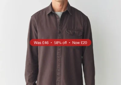 Next Chocolate Brown Long Sleeve Garment Dyed Oxford Shirt - 58% Off in Ireland