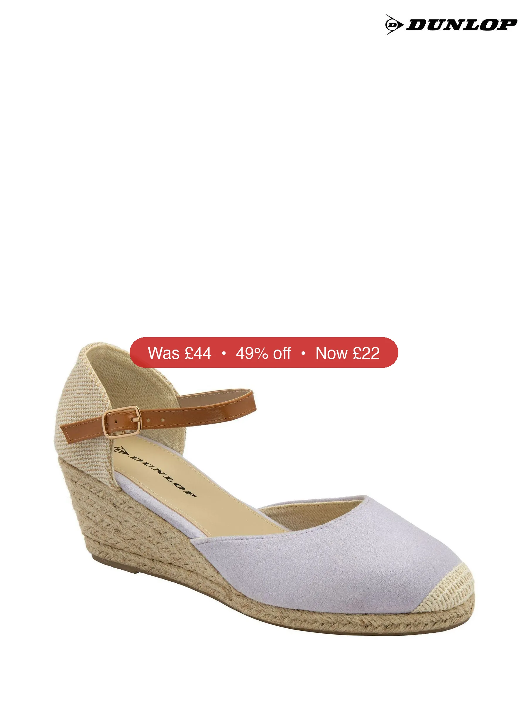 Next Dunlop Blue Ladies Wedge Espadrille Sandals – 49% Off