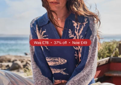 Next FatFace Cobalt Blue Sea Knitted Jumper - 37% Off in Ireland
