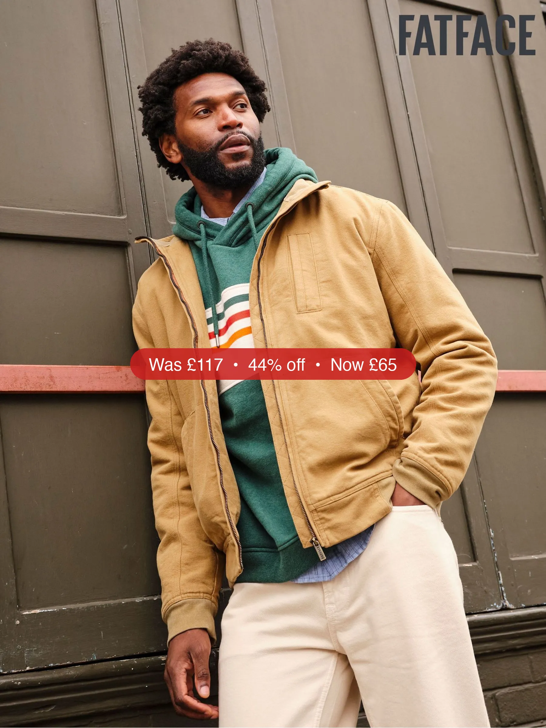 Next FatFace Harrington Stone Bomber Jacket – 44% Off