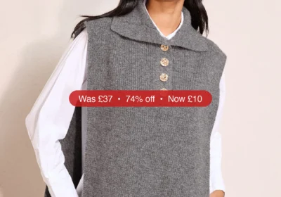Free ad: Next Friends Like These Grey Kitted Tabard Vest with Buttons - 74% Off in Ireland. Next Friends Like These Grey Kitted Tabard Vest with Buttons - 74% Off in Ireland