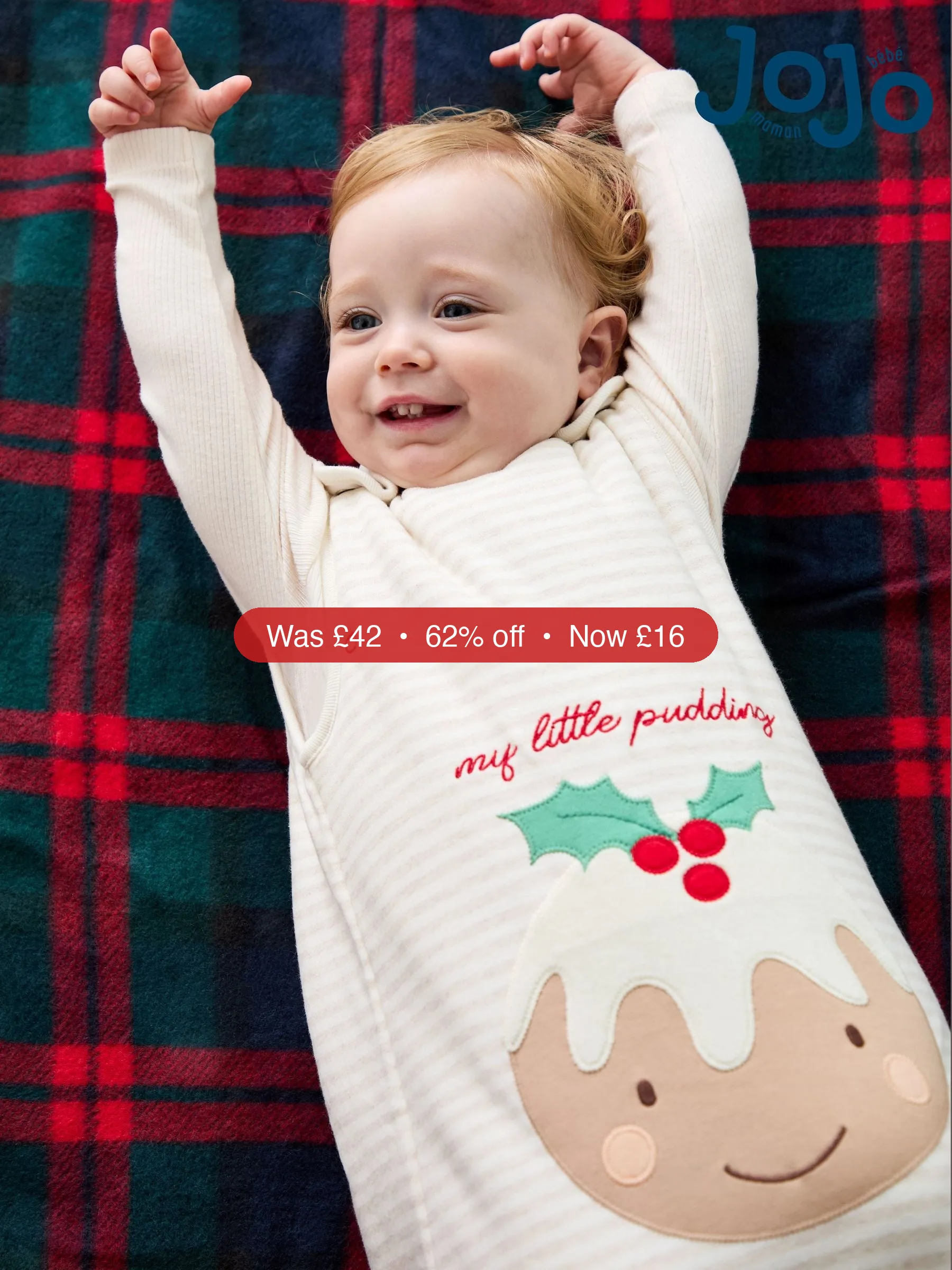 Next JoJo Maman Bébé Natural Little Pudding Appliqué Sleeping Bag – 62% Off