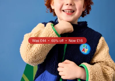 Next JoJo Maman Bébé Navy Blue Hooded Teddy Fleece Jacket - 65% Off in Ireland