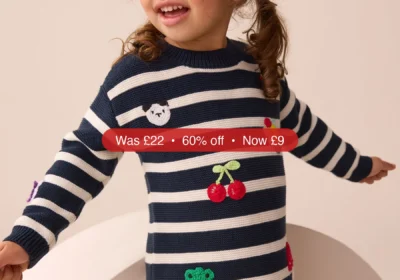 Next Navy Stripe Character Jumper Dress (3mths-7yrs) - 60% Off in Ireland