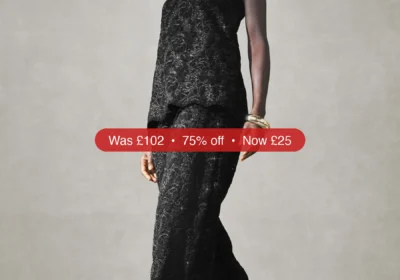 Next Nothing Ordinary Black Sparkle Lace Wide Leg Trousers - 75% Off in Ireland