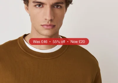 Next Ochre Yellow Garment Washed Utility Crew Neck Sweatshirt - 55% Off in Ireland