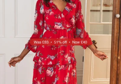 Free ad: Next Pour Moi Red Floral Print Chiffon Frill Midaxi Dress - 51% Off in Ireland. Next Pour Moi Red Floral Print Chiffon Frill Midaxi Dress - 51% Off in Ireland