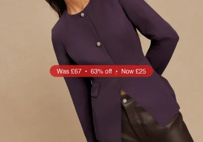 Next Purple Collarless Blazer - 63% Off in Ireland