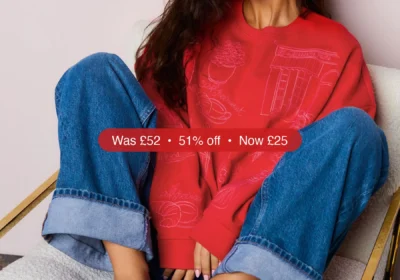 Next Red Embroidered Sweatshirt - 51% Off in Ireland