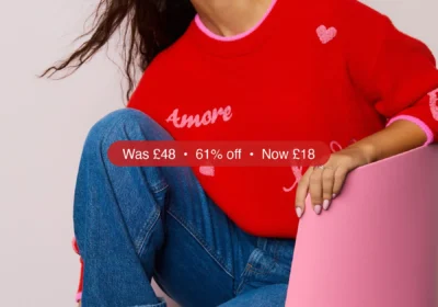 Next Red/Pink Embroidered Heart Long Sleeve Jumper - 61% Off in Ireland
