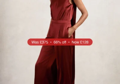 Free ad: Next Reiss Dark Red Farah Satin Cape-Sash Jumpsuit - 66% Off in Ireland. Next Reiss Dark Red Farah Satin Cape-Sash Jumpsuit - 66% Off in Ireland