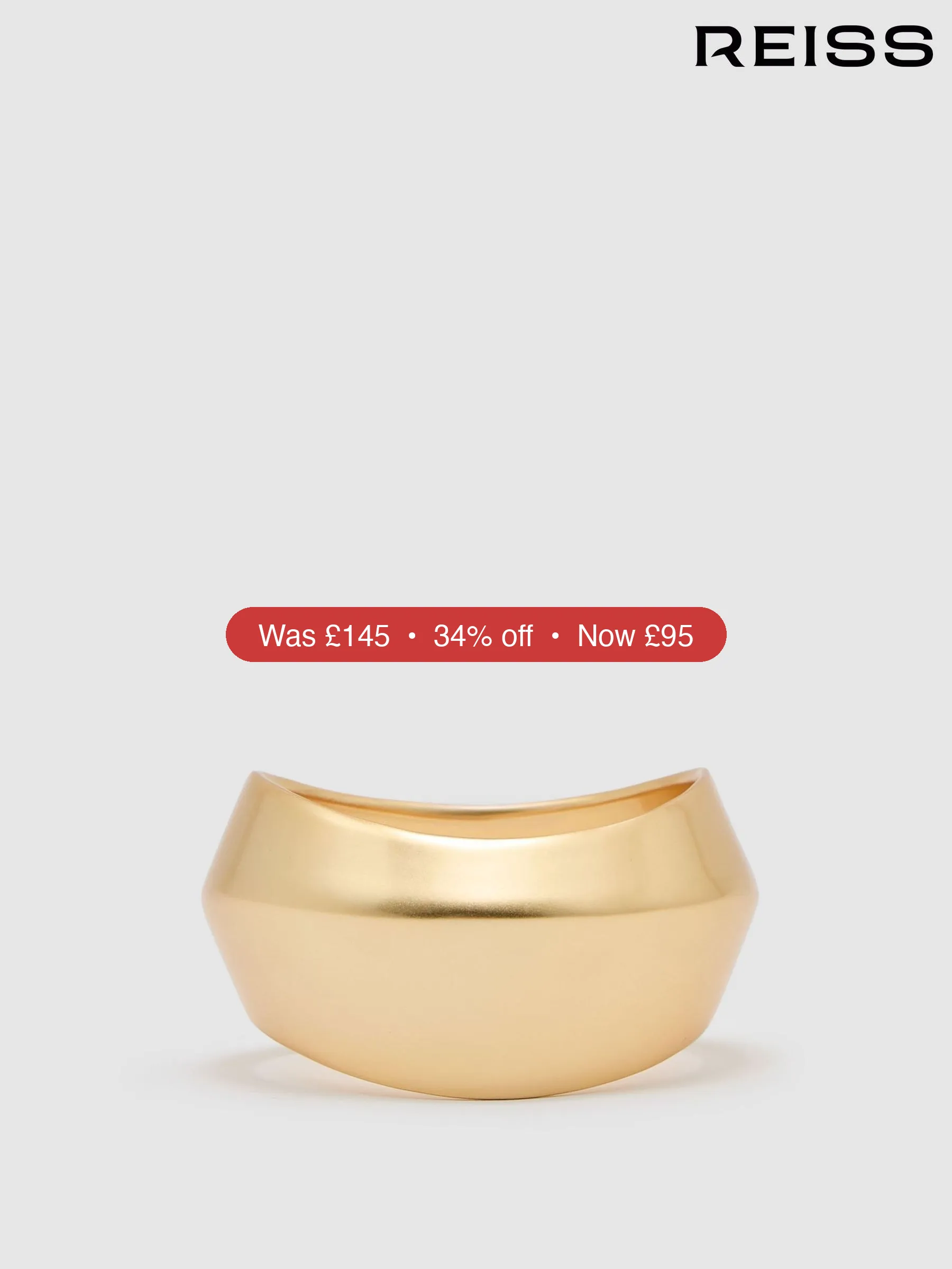 Next Reiss Gold Tone Talia Twist Bangle Bracelet – 34% Off