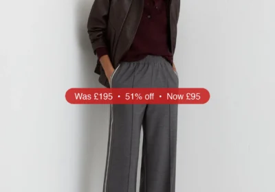 Free ad: Next Reiss Grey Marlow Mélange Side-Stripe Wide-Leg Trousers - 51% Off in Ireland. Next Reiss Grey Marlow Mélange Side-Stripe Wide-Leg Trousers - 51% Off in Ireland