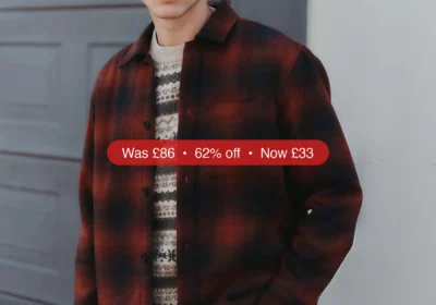 Next Rust Brown Borg Lined Check Shacket - 62% Off in Ireland