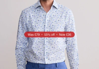 Free ad: Next Sky Blue Slim Fit Signature 100% Cotton Floral Print Long Sleeve Shirt - 55% Off in Ireland. Next Sky Blue Slim Fit Signature 100% Cotton Floral Print Long Sleeve Shirt - 55% Off in Ireland