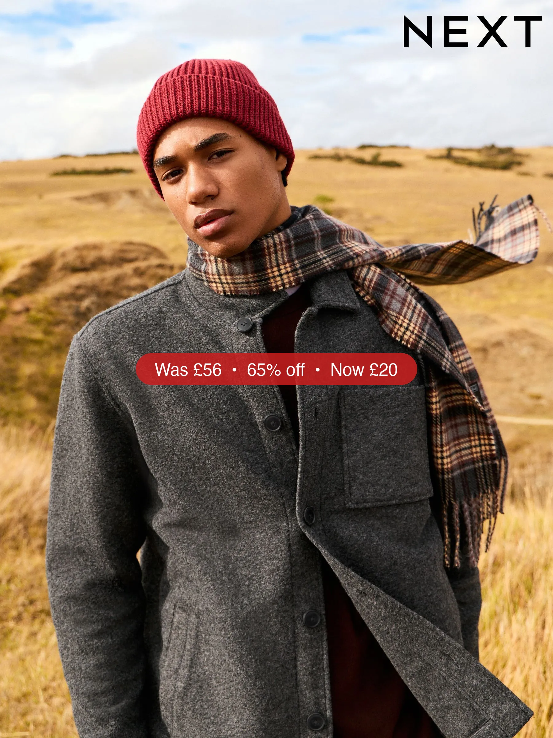 Next Slate Grey Wool Look Fleece Shacket – 65% Off