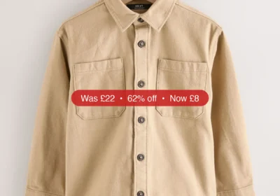Next Stone Brushed Overshirt (3-16yrs) - 62% Off in Ireland