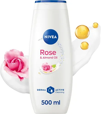 NIVEA Rose and Almond Oil Shower Gel 500ml | 42% Off