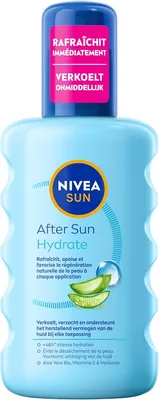 NIVEA SUN Hydraterende en kalmerende after-sun spray – 200 ml | 63% Korting