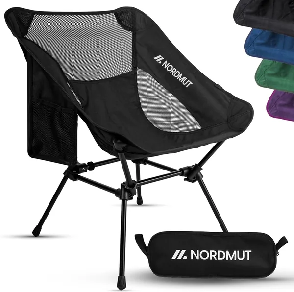 NORDMUT® Campingstuhl Klein – Ultraleichter Faltsessel mit 150 kg Belastbarkeit