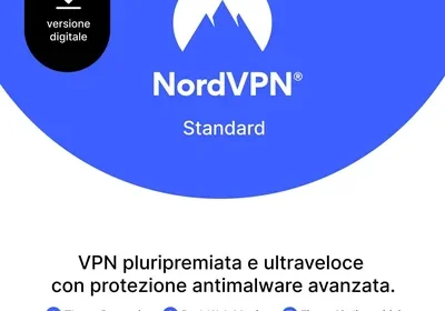 Free ad: NordVPN Standard: 10 Dispositivi, 6 Mesi - Cybersecurity a Prezzo Scontato in Italy. NordVPN Standard: 10 Dispositivi, 6 Mesi - Cybersecurity a Prezzo Scontato in Italy