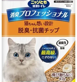 Nyantomo 清潔トイレ用猫砂 [トライアル製品、消臭力、監督付き] 大粒、1.2ガロン (4.0L) 消臭プロフェッショナル in Japan