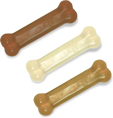 Nylabone Original Bone Flexi Chew Toy X-Small Dog Chews Bacon Peanut Butter Beef 35% Off