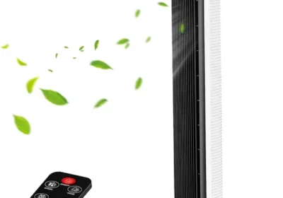 OAUEOR 30 dB Turmventilator sehr leise mit Fernbedienung | 80° Schwingung, drei Modi, Raumkühlung, platzsparender Turmventilator in Austria