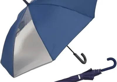 Ogawa LINEDROPS 53328 キッズ 長い雨傘 円形T字ハンドル ジャンプ型 55cm 8本骨 固色 リフレクター付 Best Deal in Japan