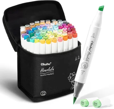Ohuhu 72 Color Dual Tip Marker Set – Best Deal