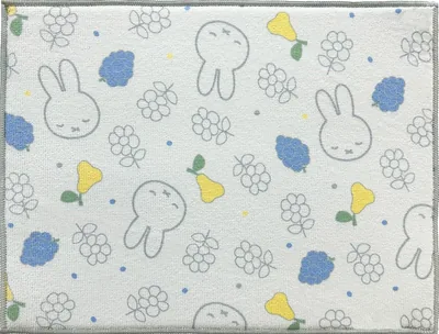 Okato Myffy Dish Drying Mat, Calming Design, Washable, 11.8 x 15.7 inches
