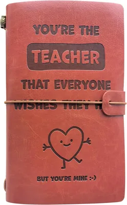 OMNIQI Personalised Leather Journal for Teachers – Christmas Gift