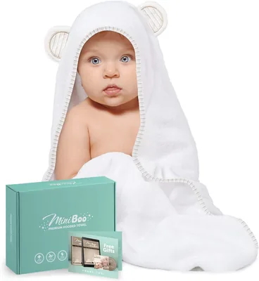 Organic Bamboo Baby Hooded Towel – Soft & Absorbent – Best Deal
