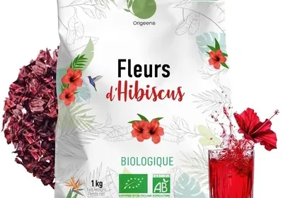 Origanes Hibiscus Bio 1kg - Meilleure Qualité | Fleur de Hibiscuse pour Bissap, Karkade, Thé Glacé, Infusion et Thé Herbe in Belgium