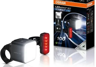 Free ad: OSRAM LEDsBIKE COMPACT 100 SET - Zestaw akumulatorowych lamp rowerowych z światłem stopu, homologowany StVZO - Najlepsza cena! in Poland. OSRAM LEDsBIKE COMPACT 100 SET - Zestaw akumulatorowych lamp rowerowych z światłem stopu, homologowany StVZO - Najlepsza cena! in Poland