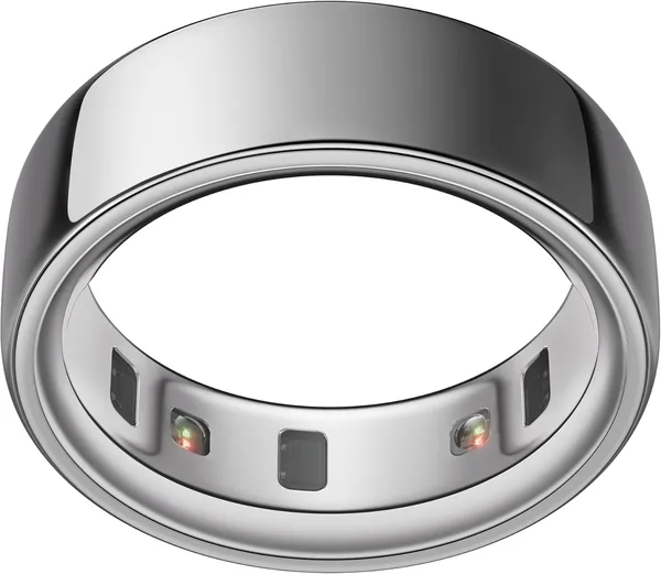 Oura Ring 4 – Silver – Size 9 – Smart Ring | Probera med en paket för storleksjustering
